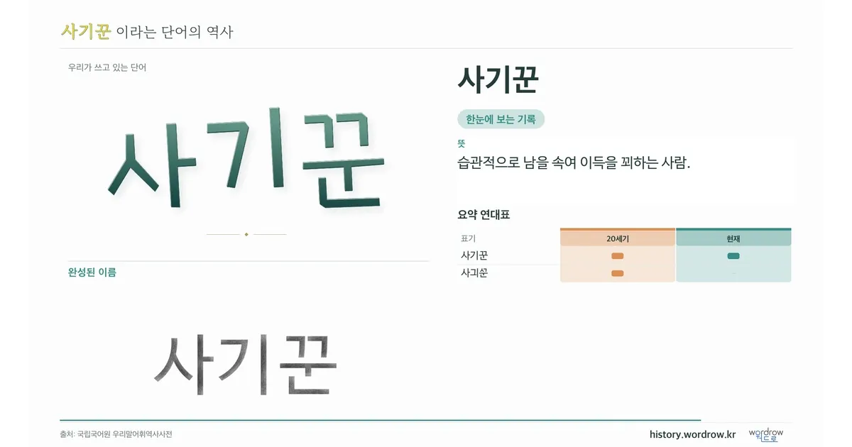사기꾼 대표 이미지