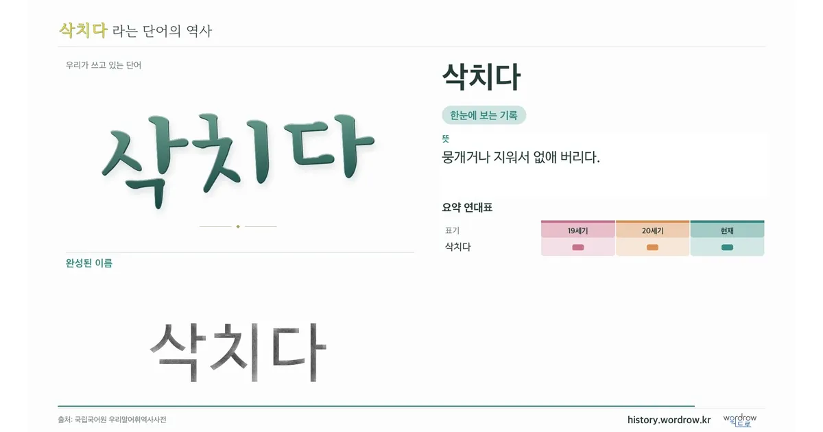 삭치다 대표 이미지