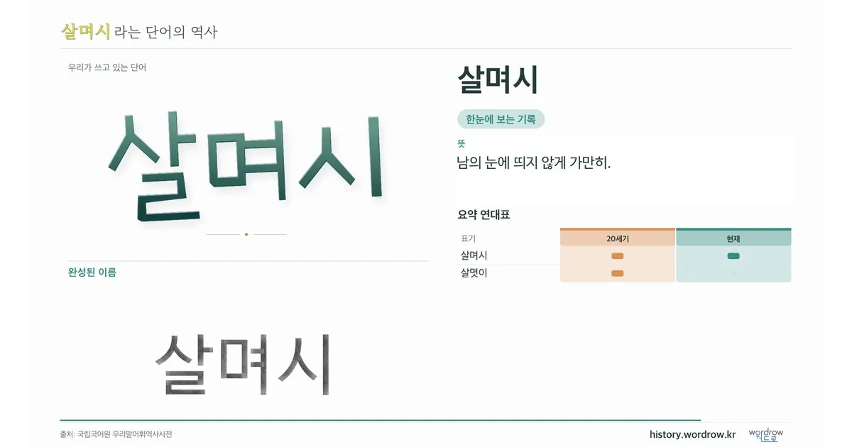 살며시 대표 이미지