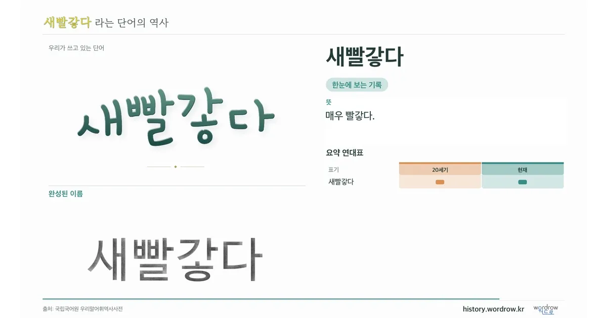 새빨갛다 대표 이미지