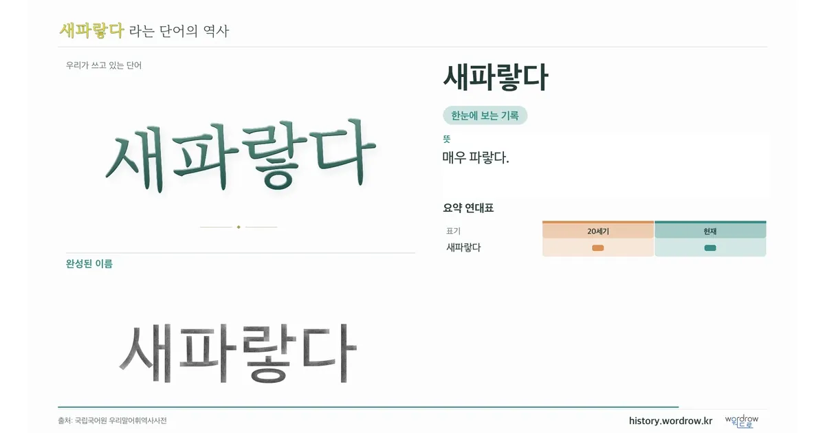 새파랗다 대표 이미지