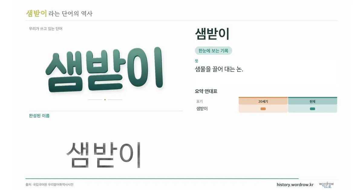 샘받이 대표 이미지