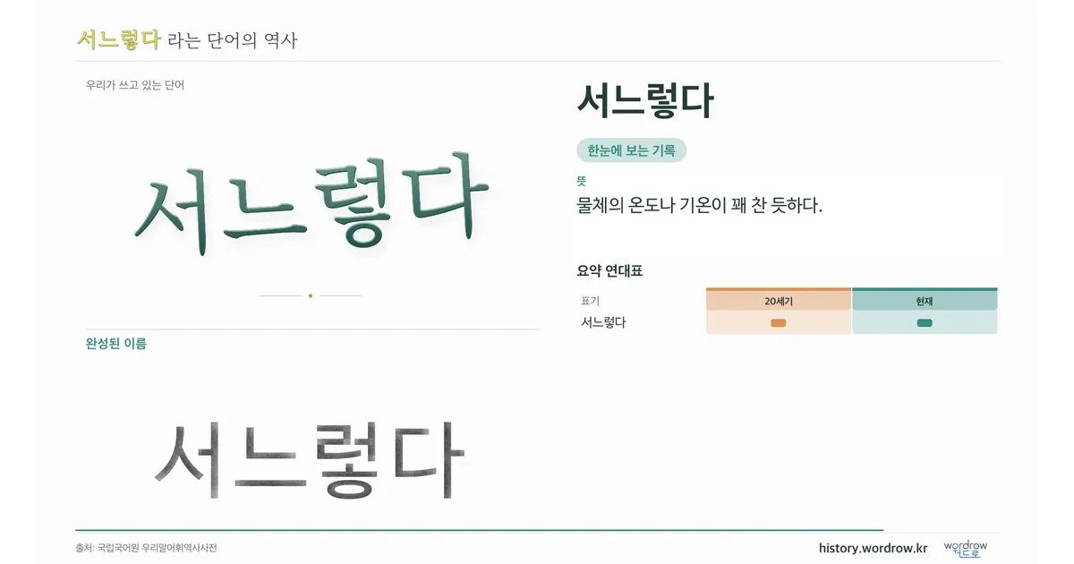서느렇다 대표 이미지