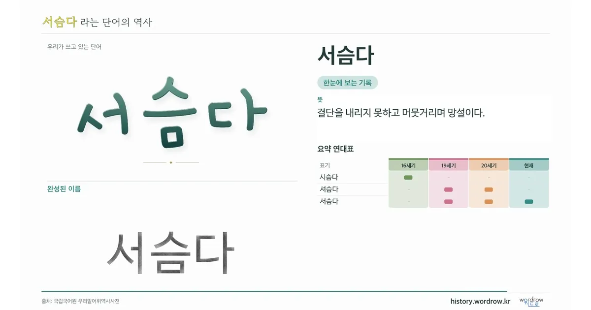 서슴다 대표 이미지