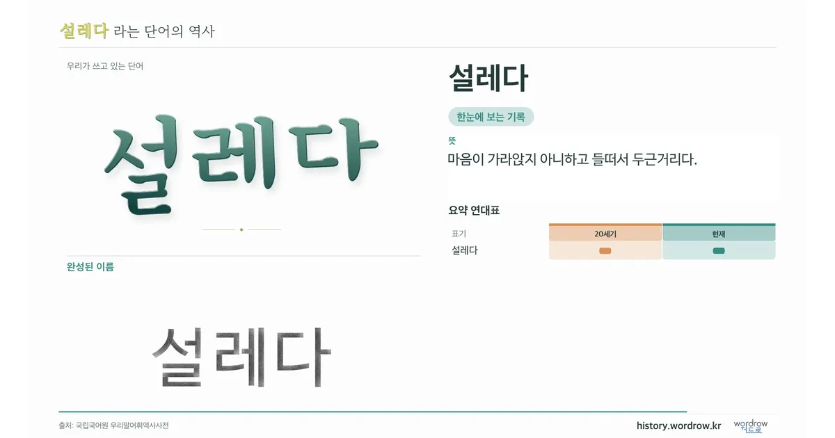 설레다 대표 이미지