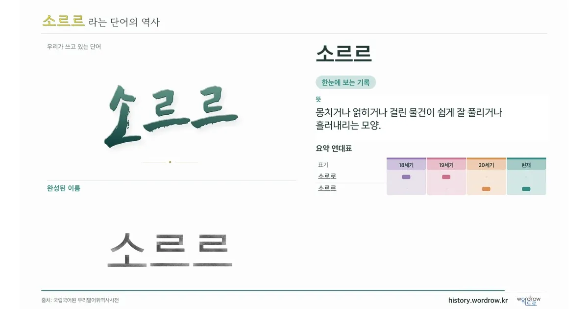 소르르 대표 이미지