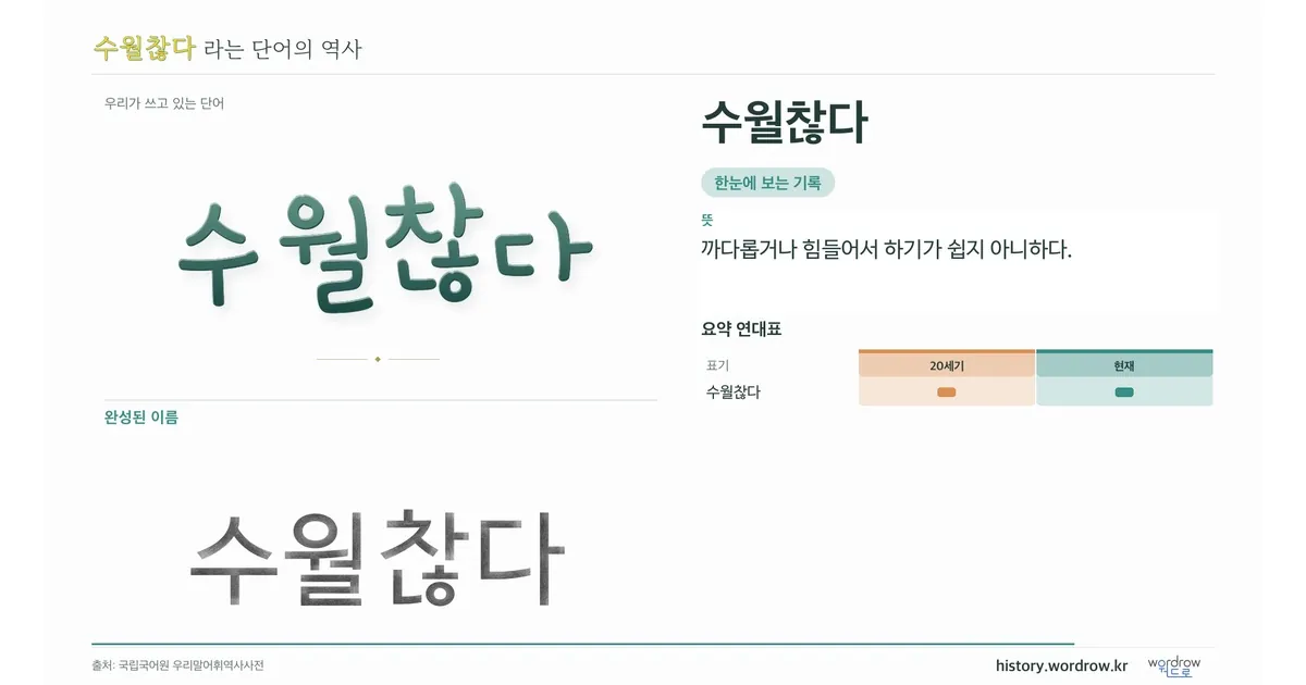 수월찮다 대표 이미지