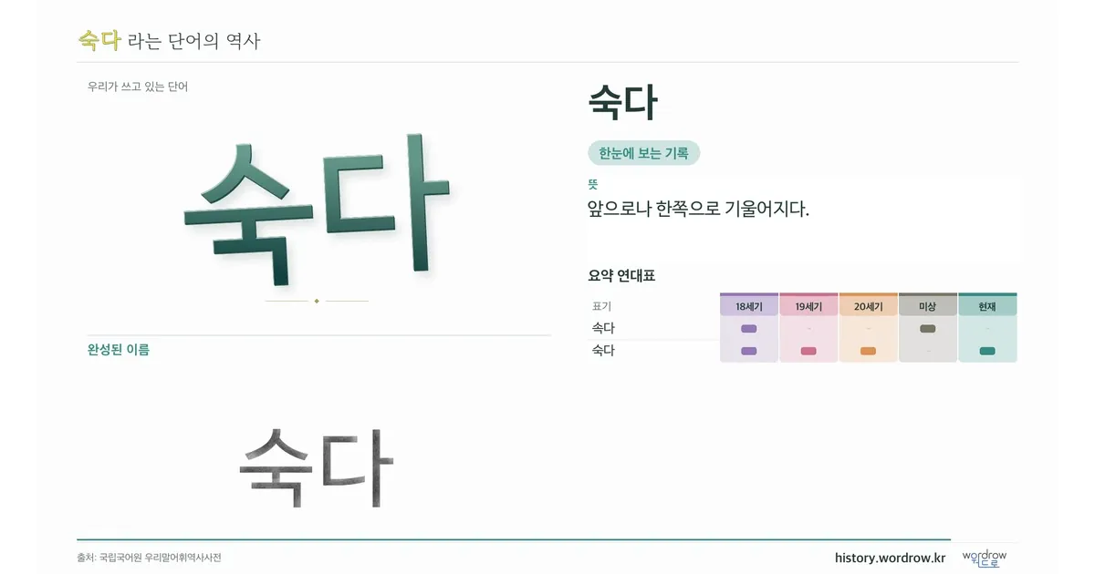 숙다 대표 이미지