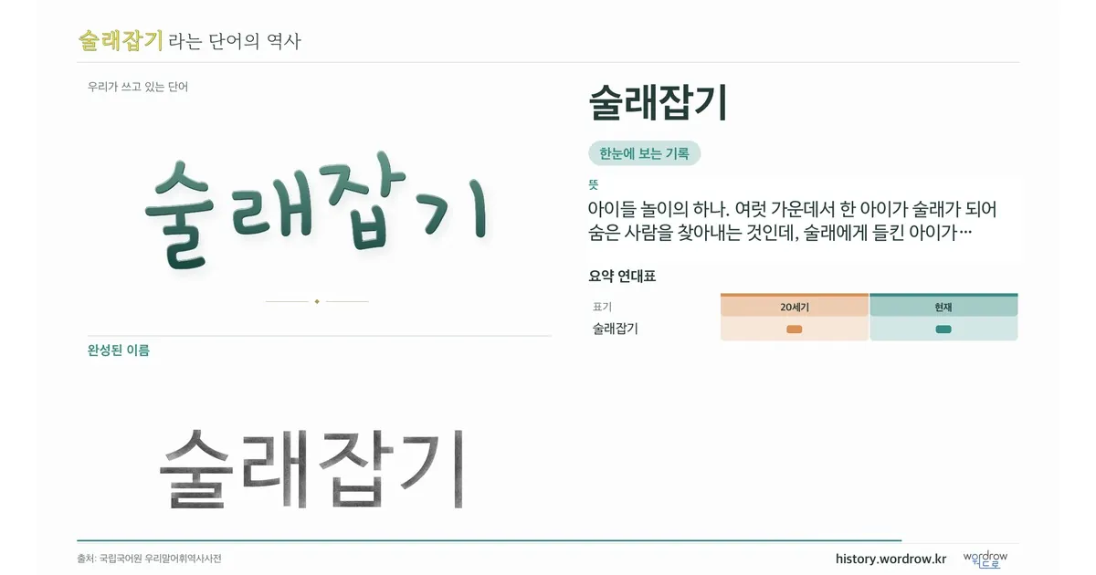 술래잡기 대표 이미지