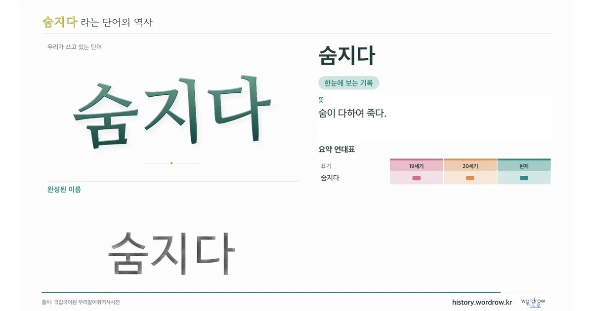 숨지다 대표 이미지