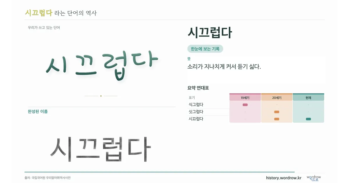 시끄럽다 대표 이미지