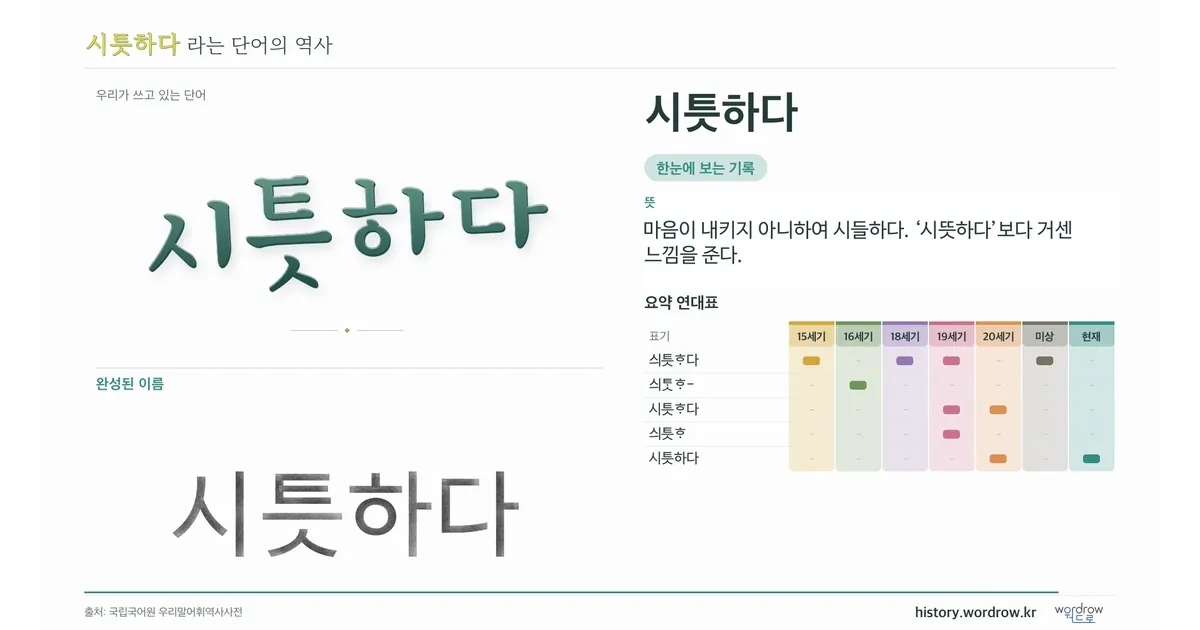 시틋하다 대표 이미지