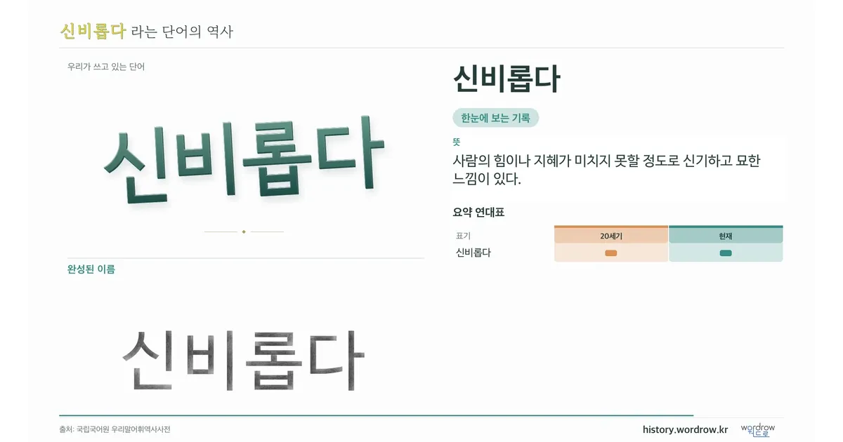 신비롭다 대표 이미지
