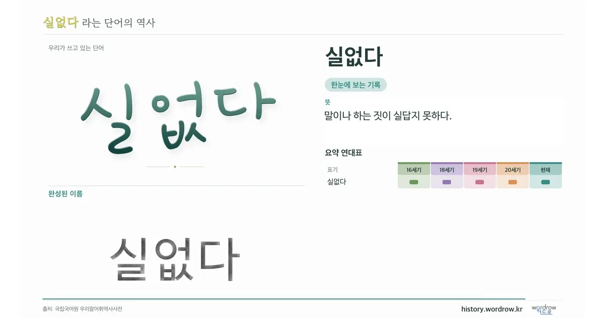 실없다 대표 이미지