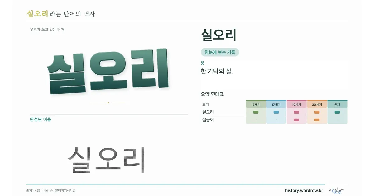 실오리 대표 이미지