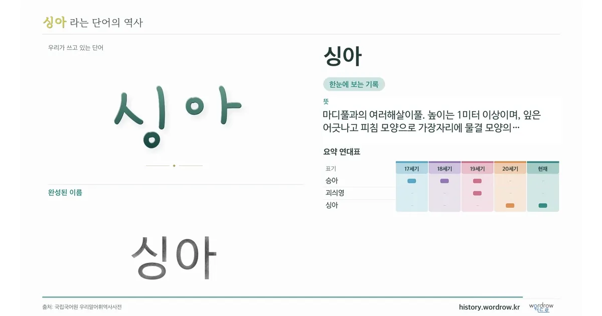 싱아 대표 이미지
