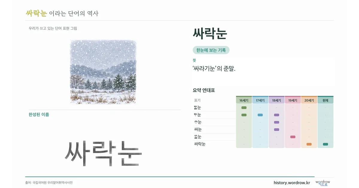 싸락눈 대표 이미지