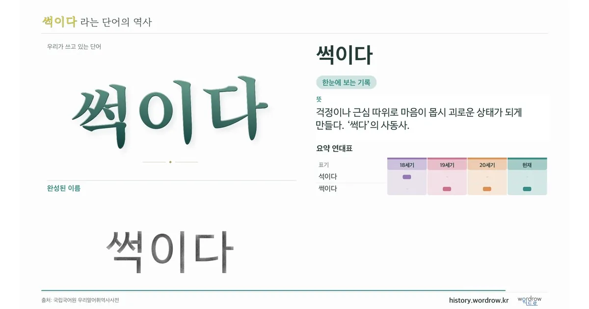썩이다 대표 이미지
