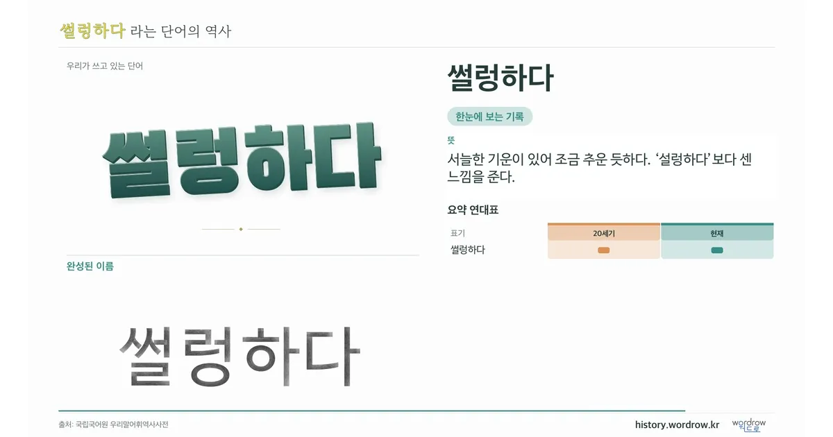 썰렁하다 대표 이미지