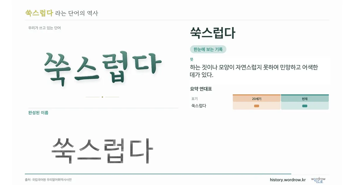 쑥스럽다 대표 이미지