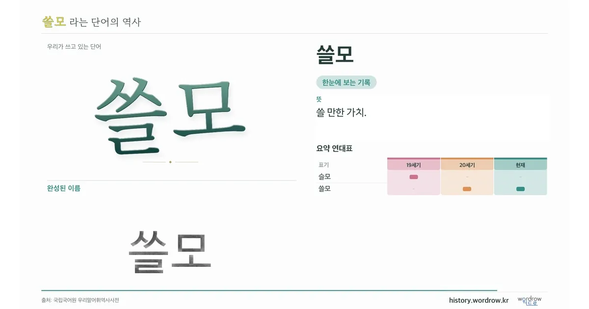 쓸모 대표 이미지