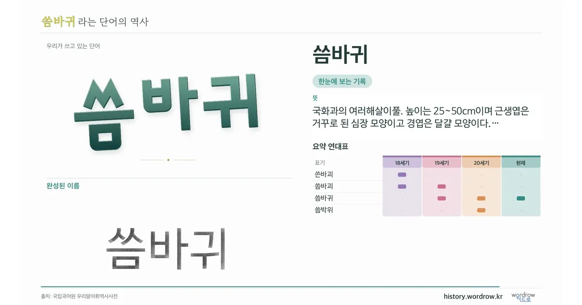 씀바귀 대표 이미지