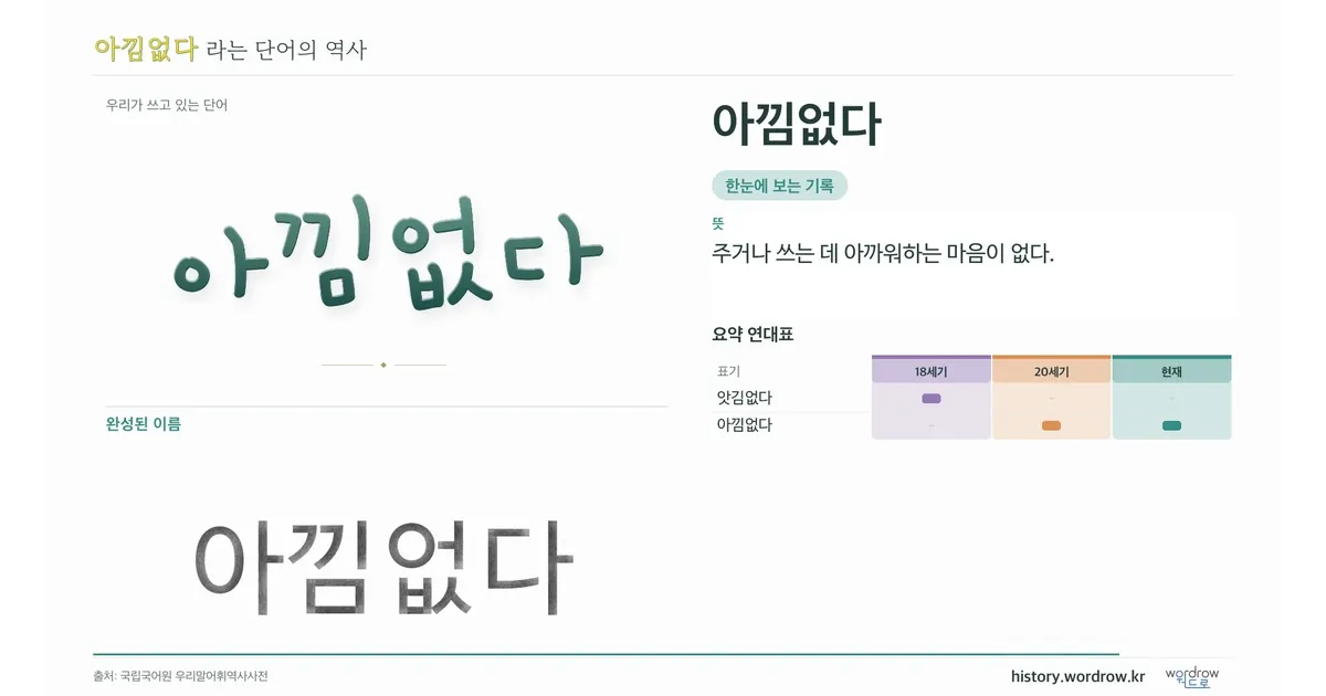 아낌없다 대표 이미지