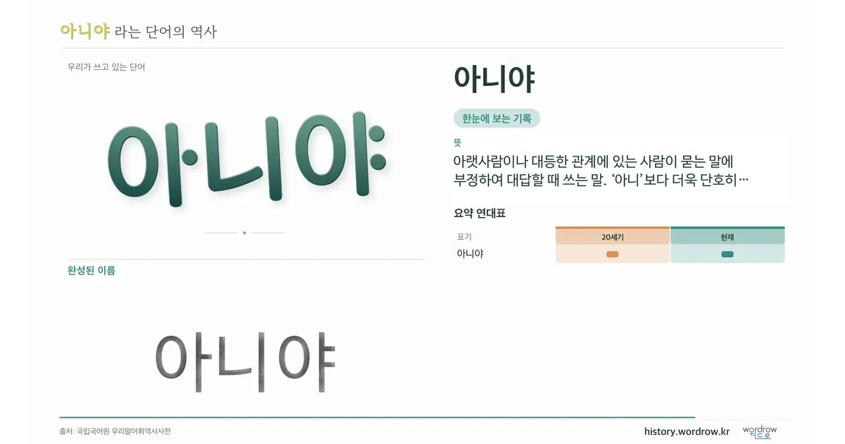 아니야 대표 이미지