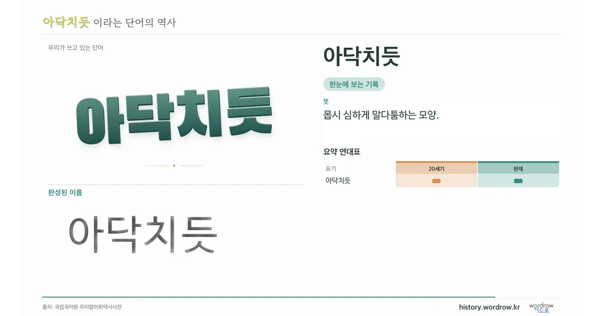 아닥치듯 대표 이미지