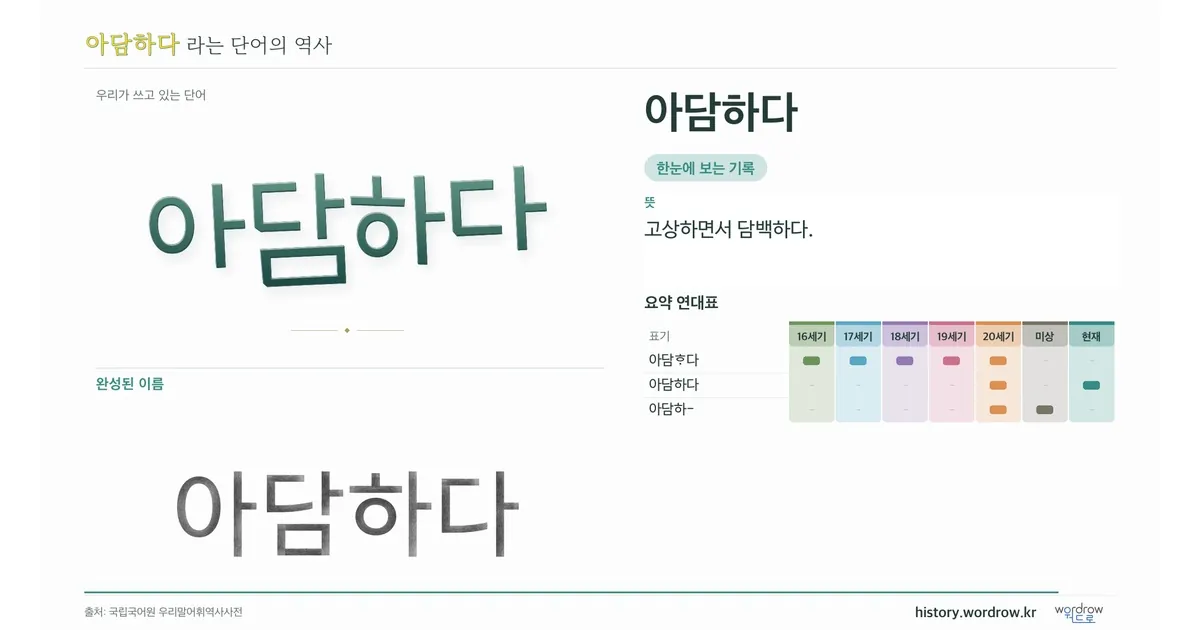 아담하다 대표 이미지