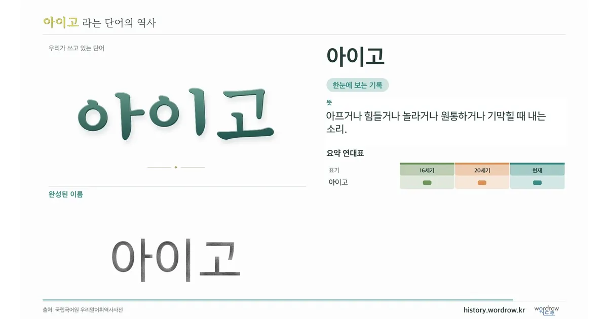 아이고 대표 이미지