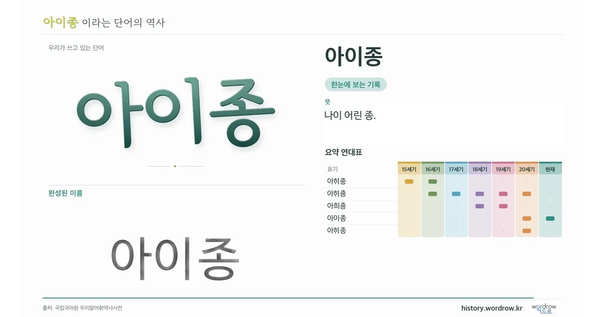 아이종 대표 이미지