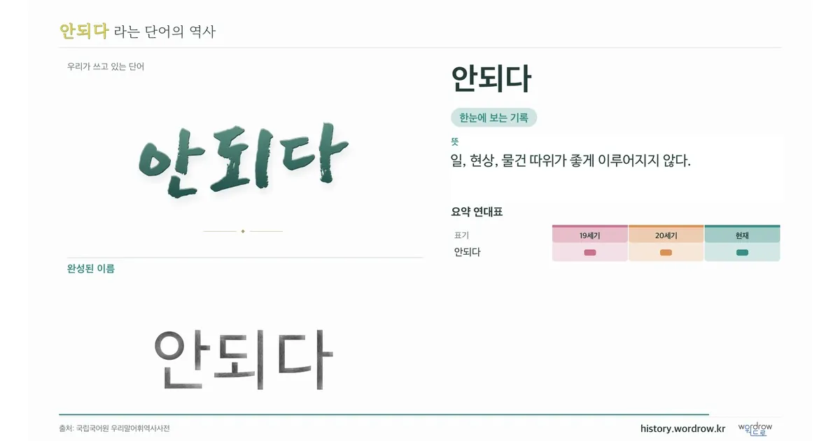 안되다 대표 이미지