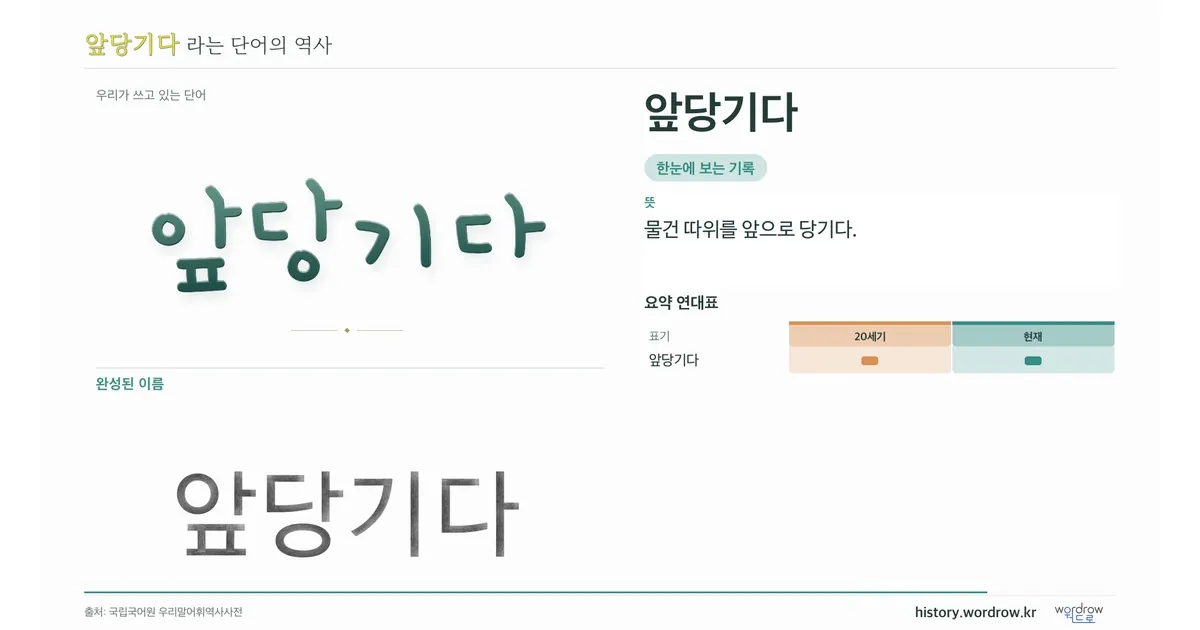 앞당기다 대표 이미지