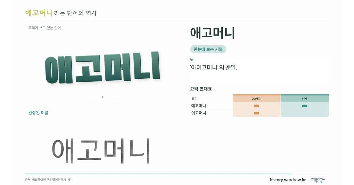 애고머니 대표 이미지
