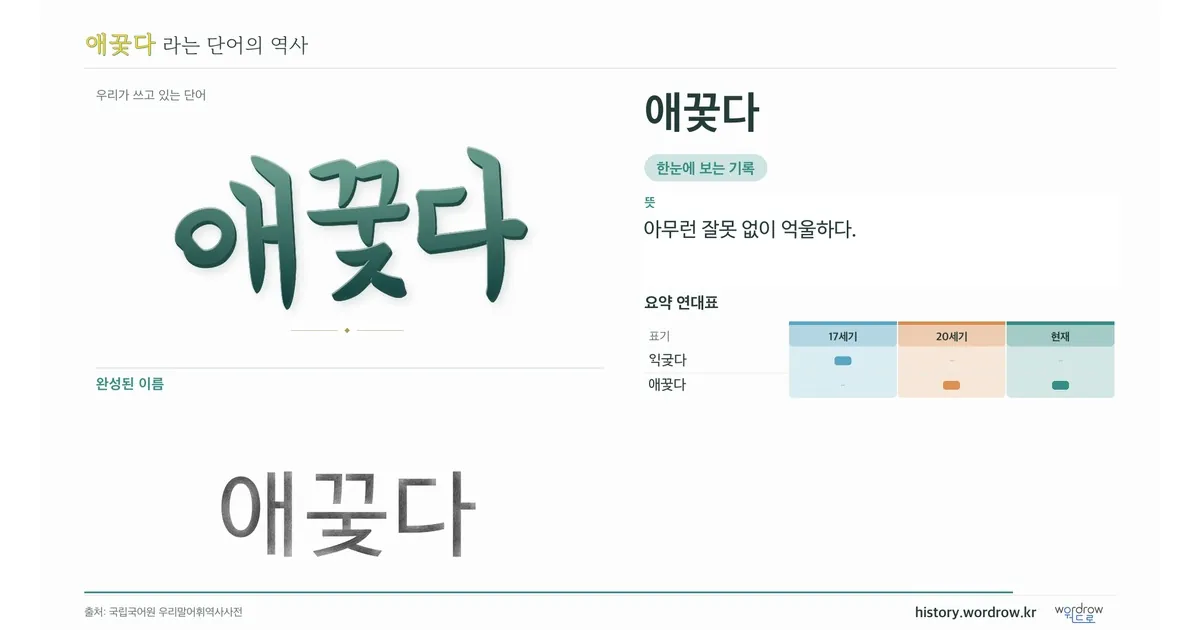 애꿎다 대표 이미지