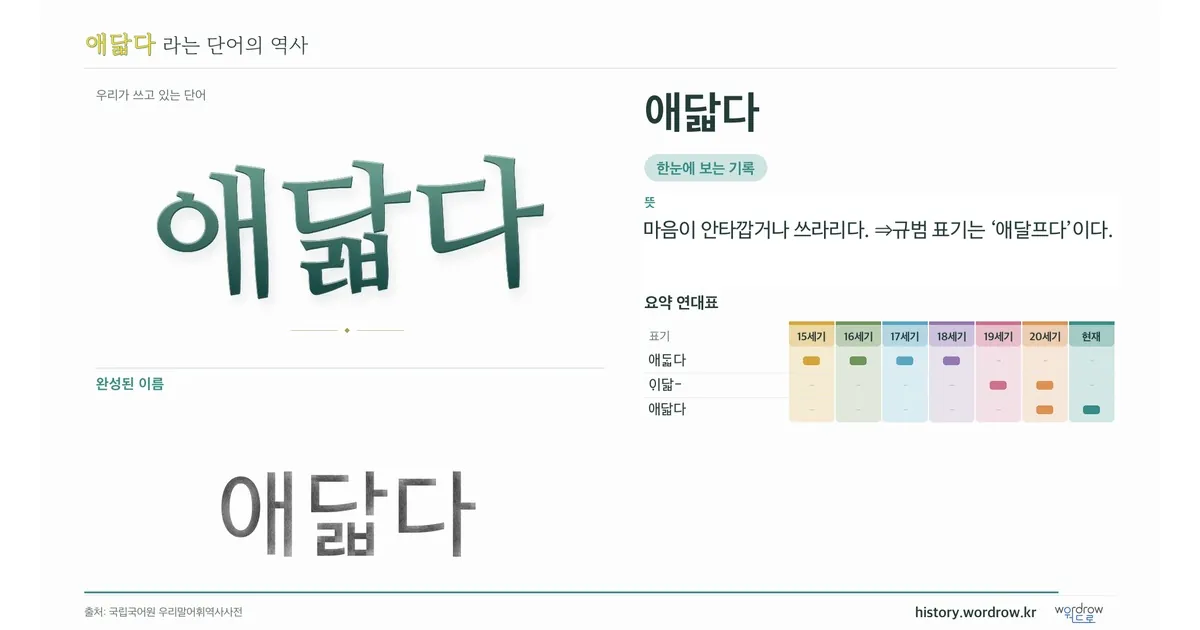 애닯다 대표 이미지