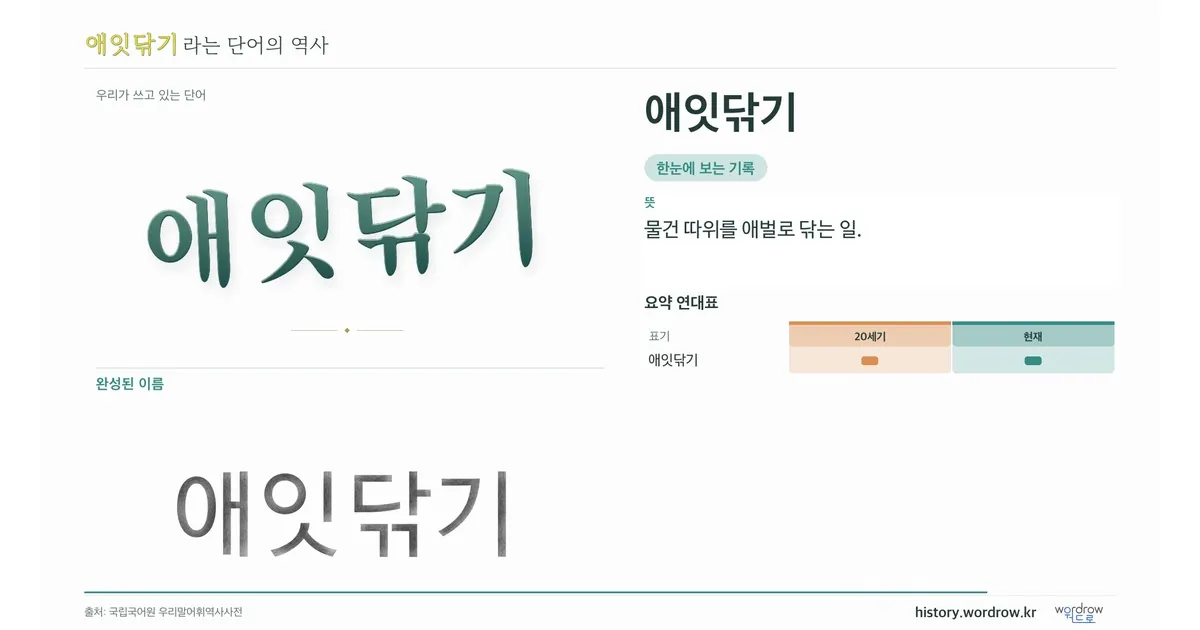 애잇닦기 대표 이미지