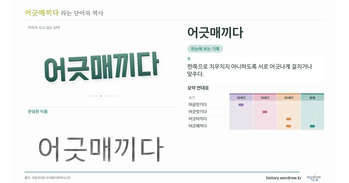 어긋매끼다 대표 이미지