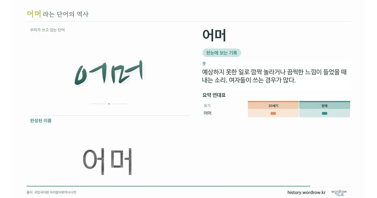 어머 대표 이미지