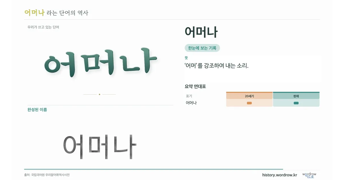 어머나 대표 이미지