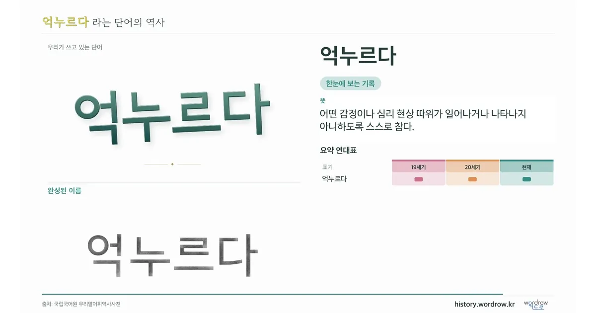 억누르다 대표 이미지