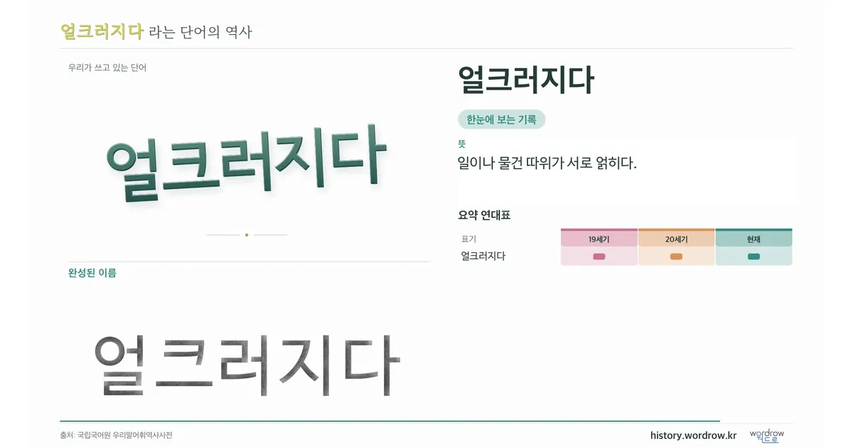 얼크러지다 대표 이미지