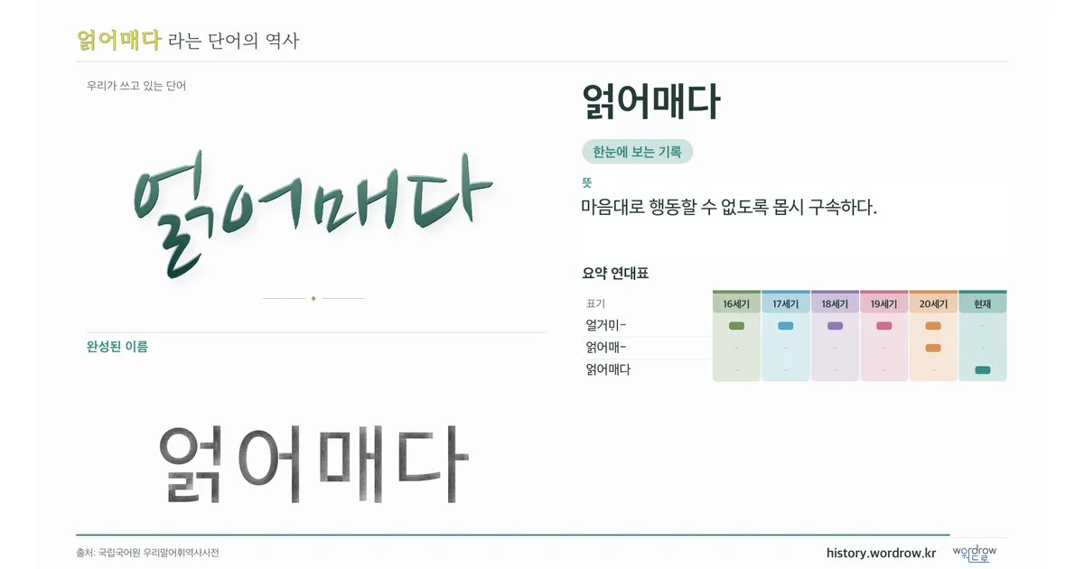 얽어매다 대표 이미지
