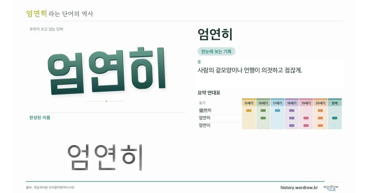 엄연히 대표 이미지