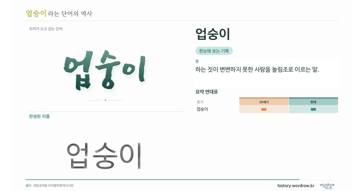 업숭이 대표 이미지