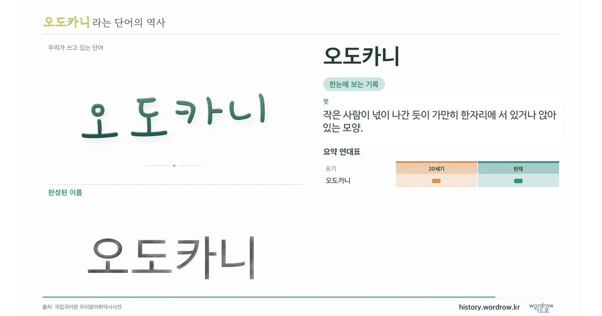 오도카니 대표 이미지