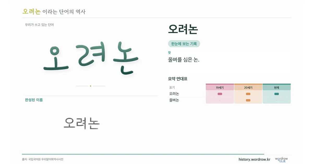 오려논 대표 이미지