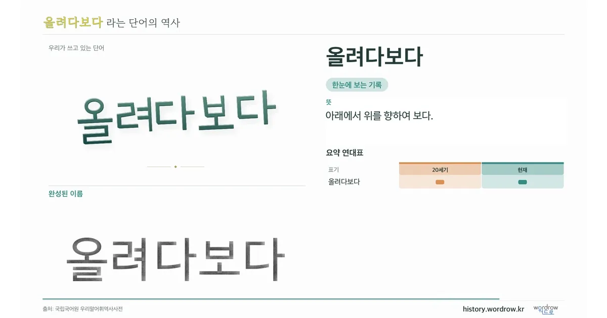 올려다보다 대표 이미지