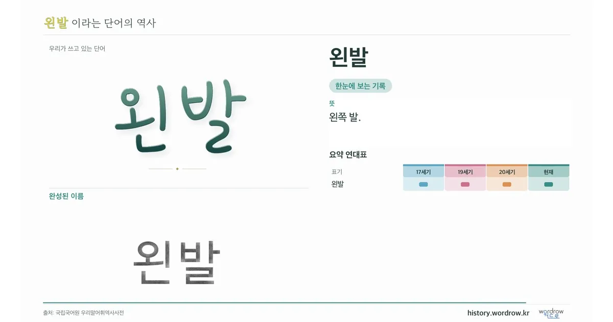 왼발 대표 이미지